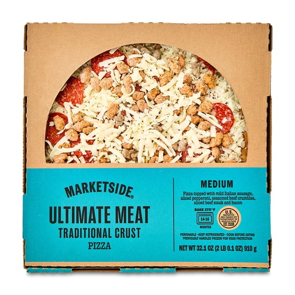Marketside 12" Medium Ultimate Meat Pizza 32.1 oz (MAP)