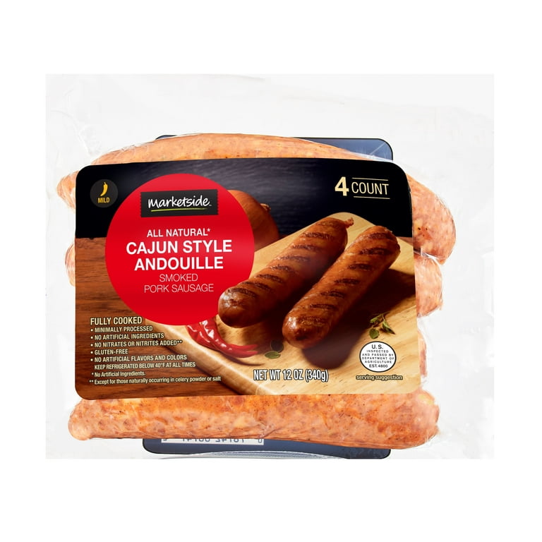 Cajun andouille shop sausage