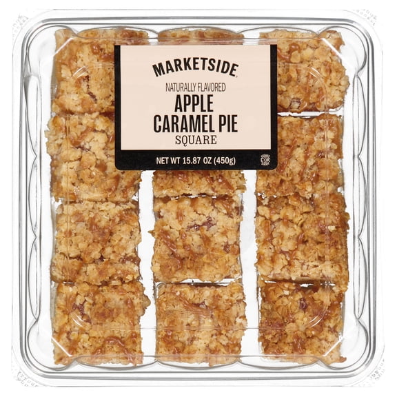 Marketside Apple Caramel Pie Squares, 15.87 oz, 12 Count