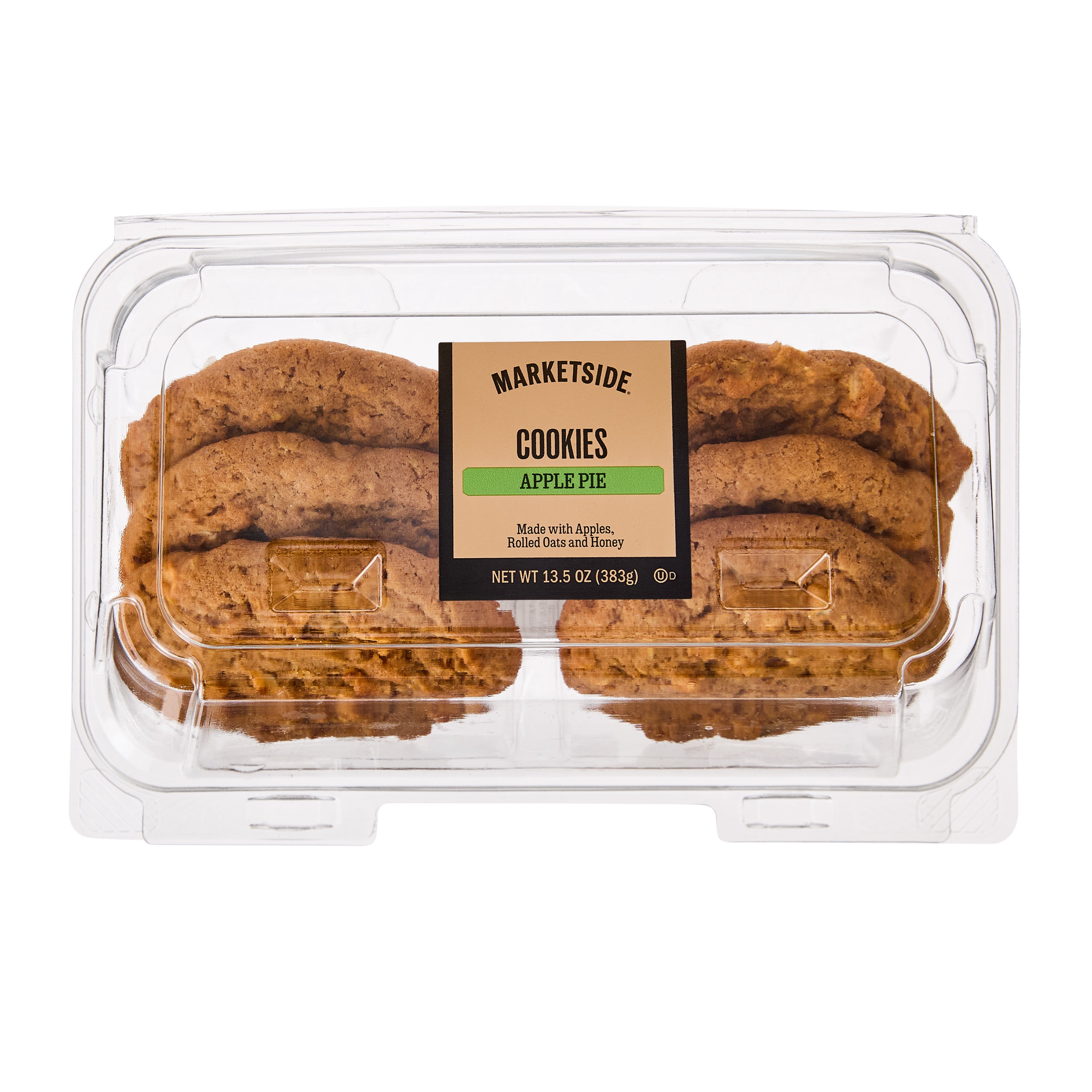 Marketside Baked Apple Pie Fall Bakery Cookies, 13.5 oz, 6 Count, Soft Baked, Ready to Eat