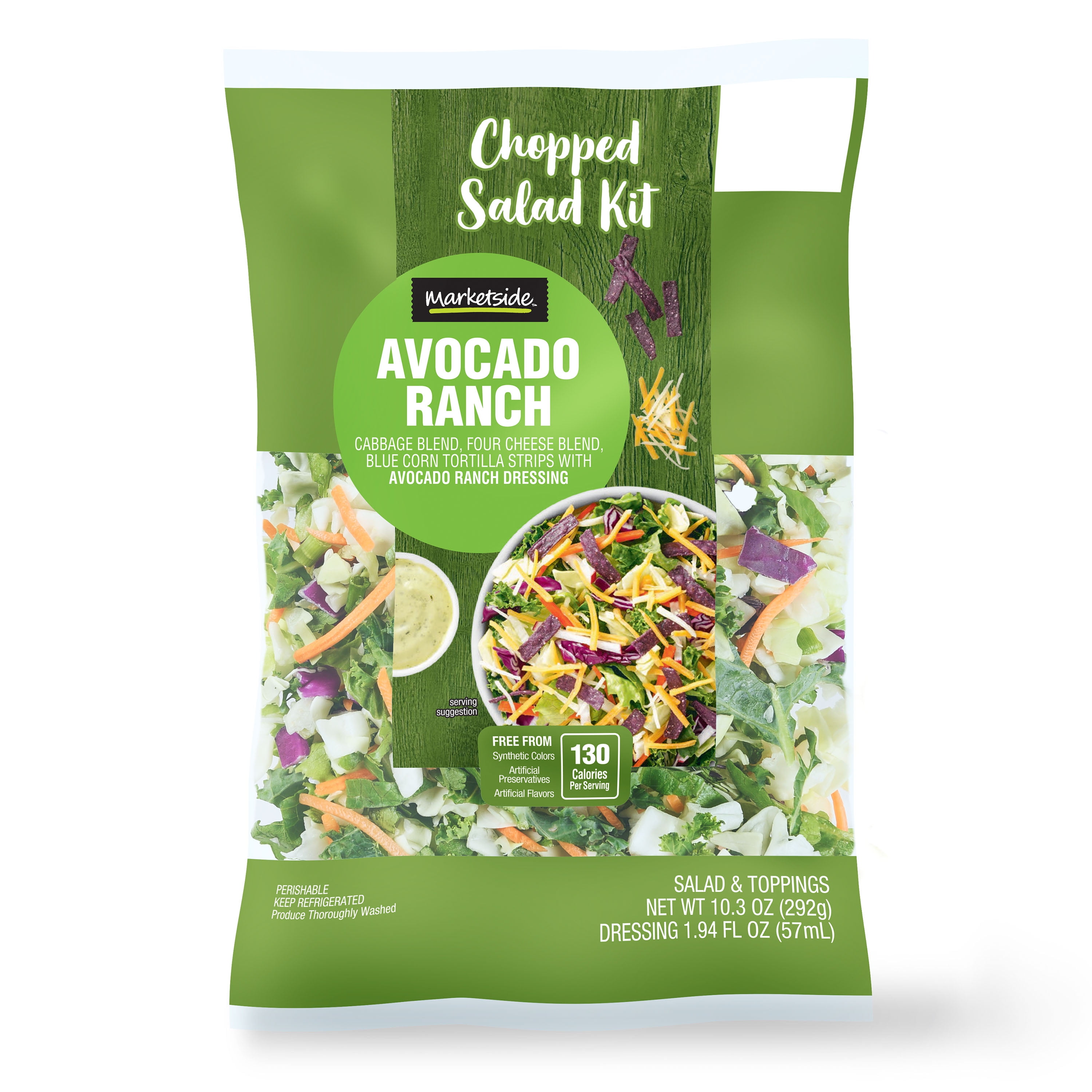 Marketside Avocado Ranch Chopped Salad Kit, 10.3 oz Bag, Fresh