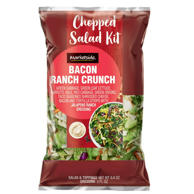 Marketside Bacon Ranch Crunch Chopped Fresh Salad Kit, 9.76 oz Bag, Fresh