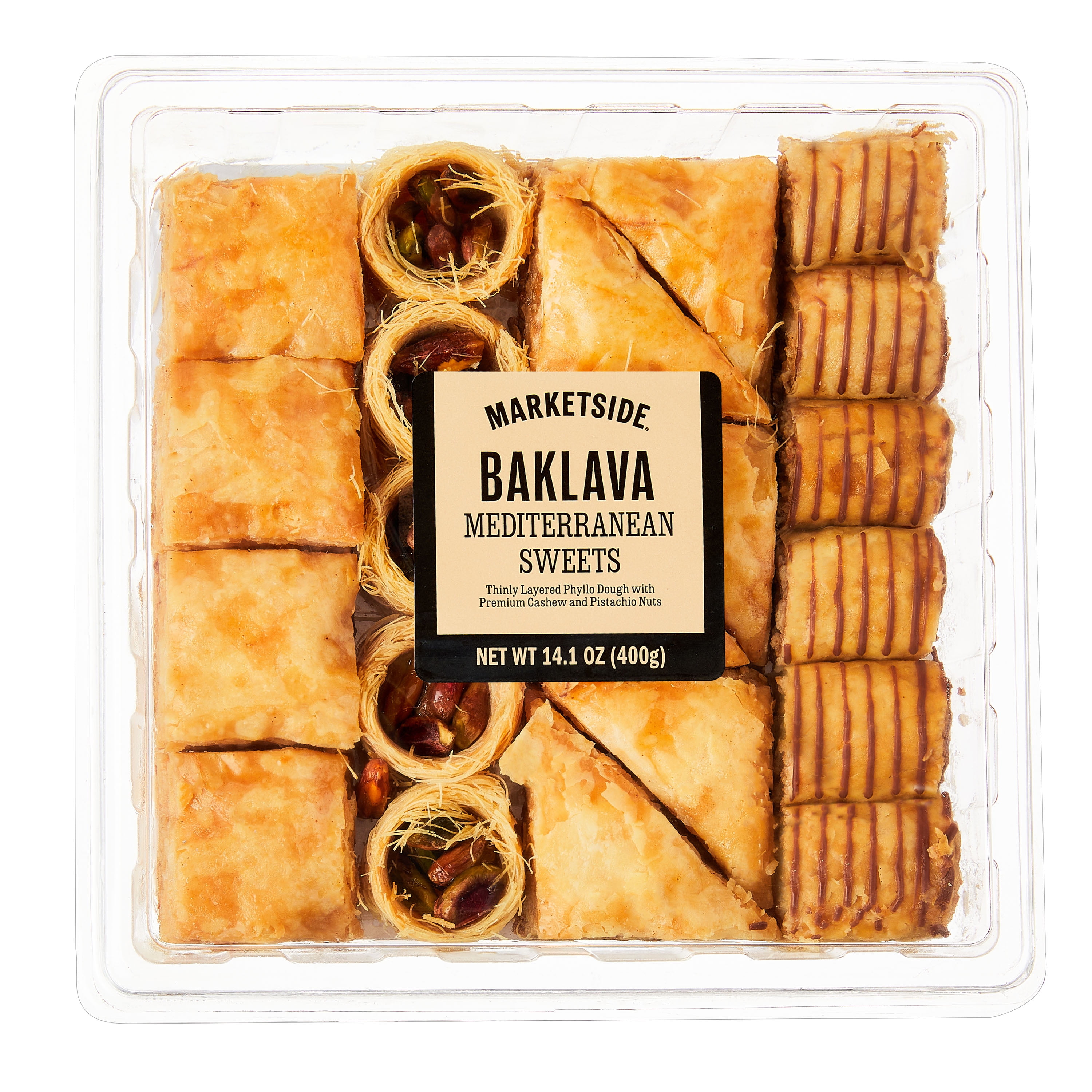 Marketside Baklava Mediterranean Sweets, 14.1 oz, 21 Pieces