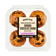 thumbnail image 1 of Marketside Banana Chocolate Chunk Muffins, 14 oz, 4 Count, 1 of 8