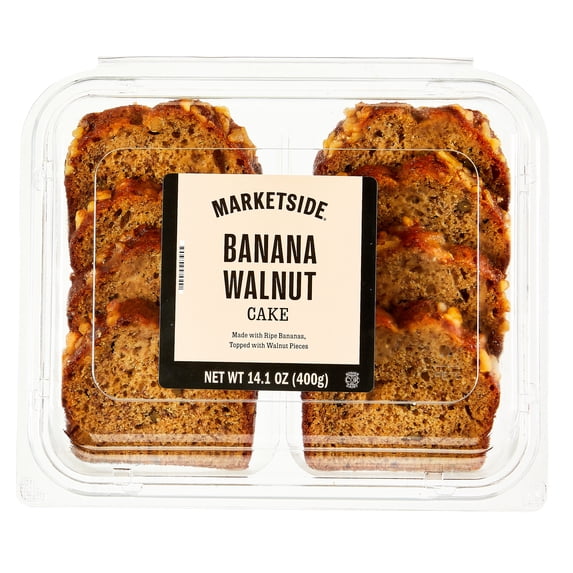 Marketside Banana Nut Sliced Cake, 14.1 oz, 8 Count