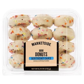 Marketside Birthday Cake Mini Donuts, 9.74 oz, 12 Count