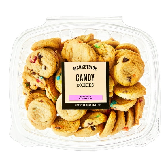 Marketside Bite Sized Candy Baked Cookies Made with M&M'S, 12 oz, 48 Count