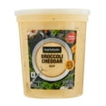 Marketside Broccoli & Cheddar Cheese Soup, Fresh Deli Soup, 32 oz Cup