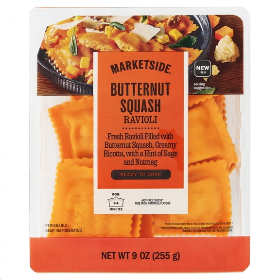 Marketside Butternut Squash Ravioli, 9 oz Tray