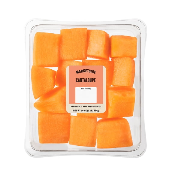 Marketside Refrigerated Fresh Cut Cantaloupe Chunks, 16 oz Tray, Refrigerated
