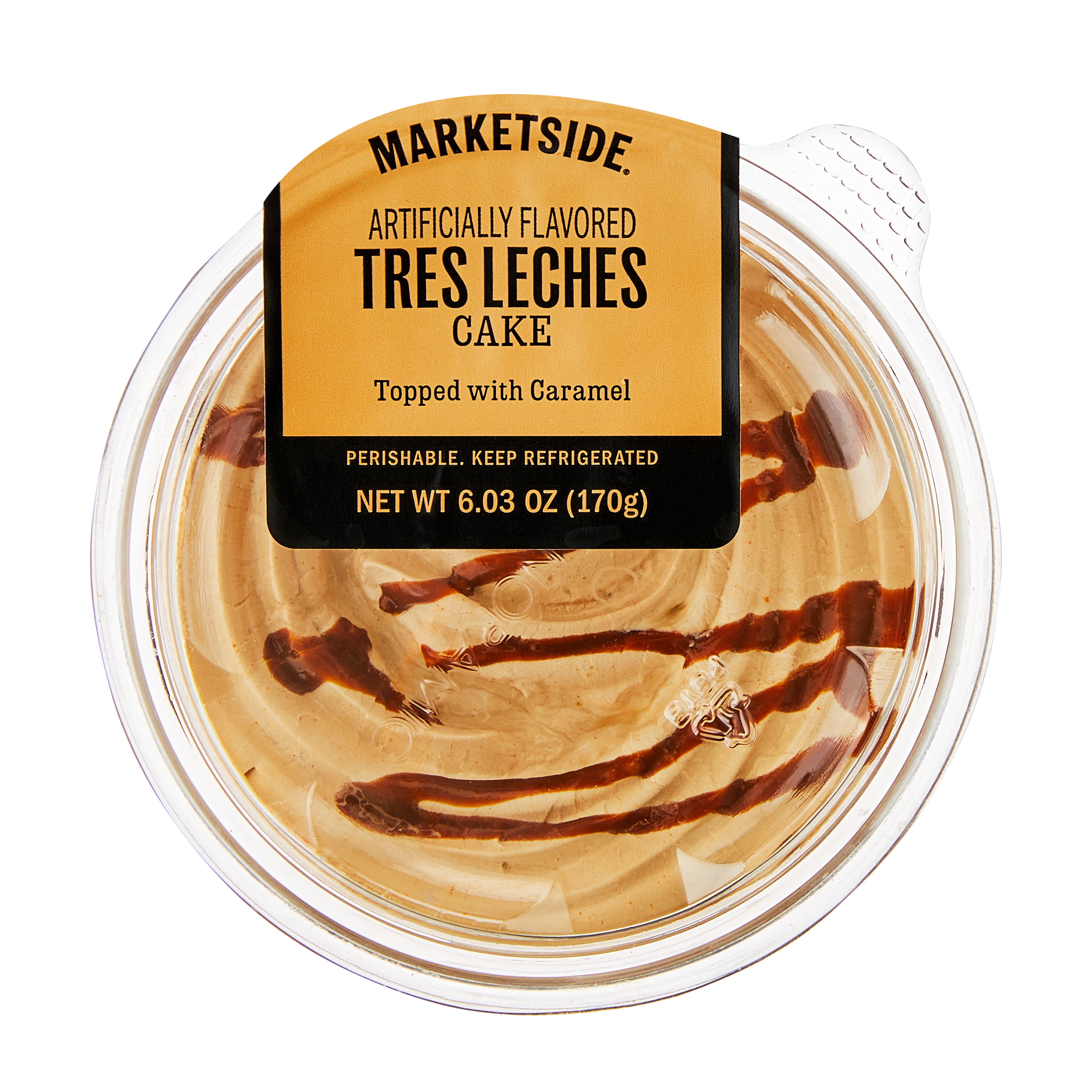 Marketside Caramel Tres Leches Cake Parfait Dessert Cup, Artificially Flavored, 6.03oz (Refrigerated Dessert)