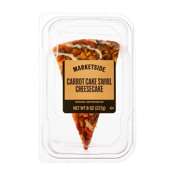 Marketside Carrot Cake Swirl Cheesecake Slice, 8 oz