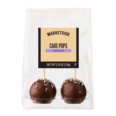 Marketside Chocolate Flavored Cake Pops, 2.6 oz, 2 Count (Shelf Stable)