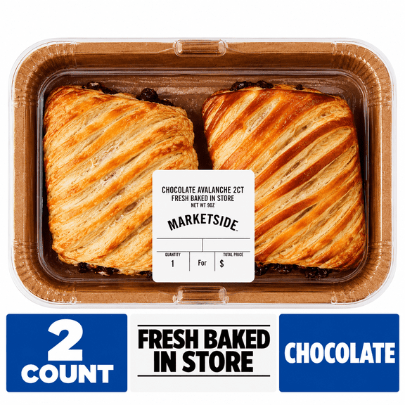 Marketside Fresh Baked Chocolate Avalanche Pastries 5 oz, 2 Count