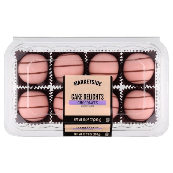 Marketside Chocolate Cake Balls with Pink Coating, 9.88 oz, 8 Count