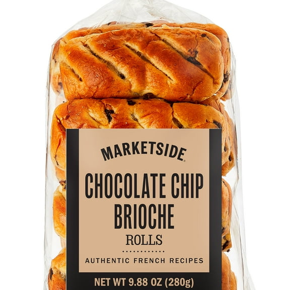 Marketside Chocolate Chip Brioche Rolls, 9.88 oz, 8 Count
