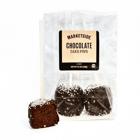 Marketside Chocolate Flavored Cake Pops, 4.2 oz, 2 Count (Ready to Eat)