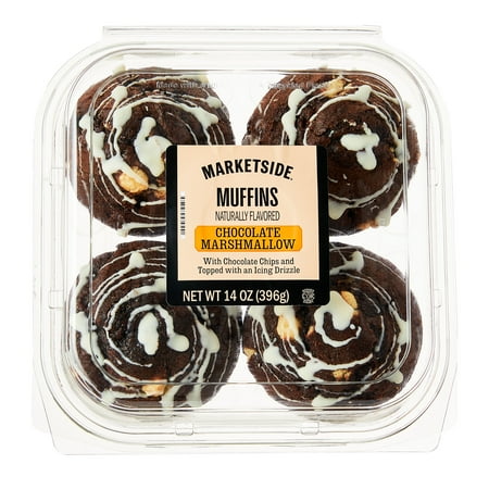 Marketside Chocolate Marshmallow Muffin, 14 oz, 4 Count
