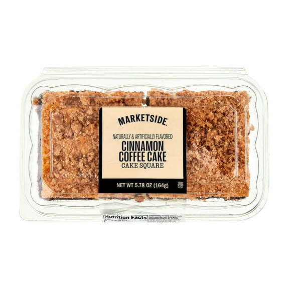 Marketside Cinnamon Coffee Cake Squares, 5.78 oz, 2 Count