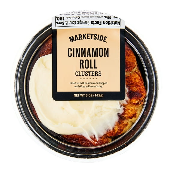 Marketside Baked Cinnamon Roll Clusters with Cream Cheese Icing, 5 oz, (Shelf Stable)