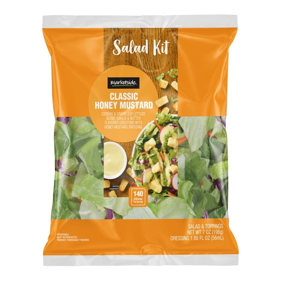 Marketside Classic Honey Mustard Salad Kit, 9 oz (Fresh)