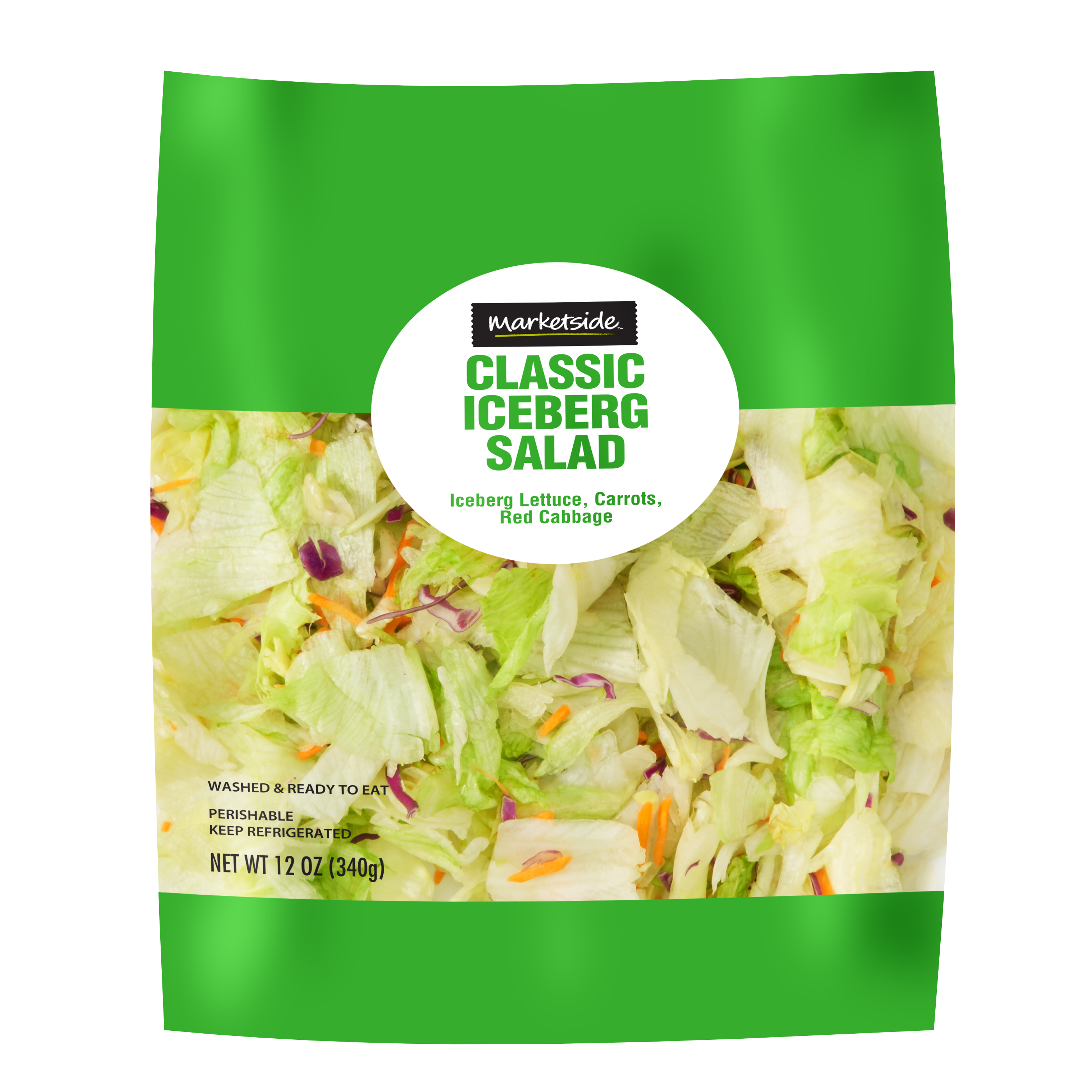 Marketside Classic Iceberg Salad, 12 oz Bag, Fresh - image 1 of 5