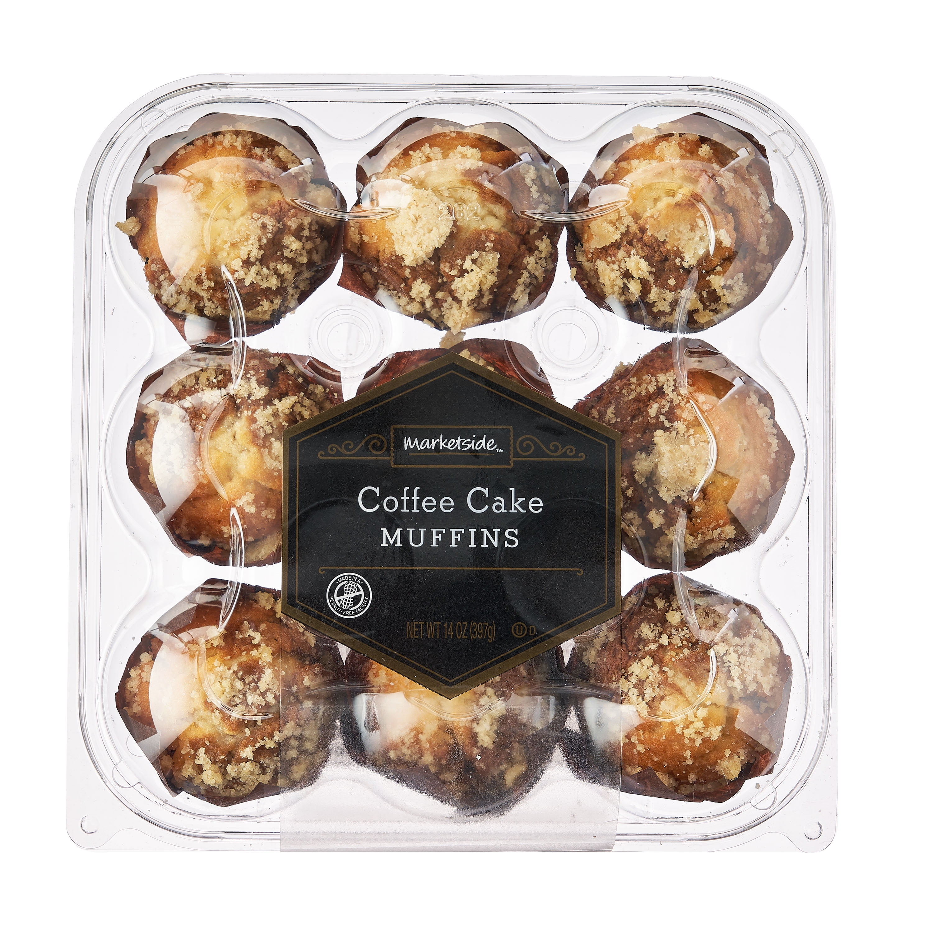 Marketside Coffee Cake Muffins, 14 oz, 9 Count