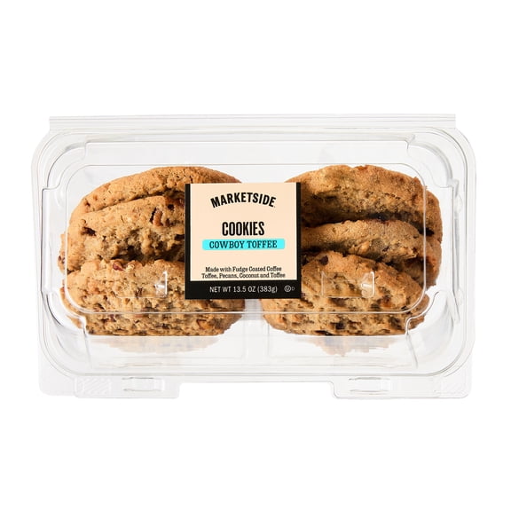 Marketside Cowboy Toffee Baked Cookies, 13.5 oz, 6 Count