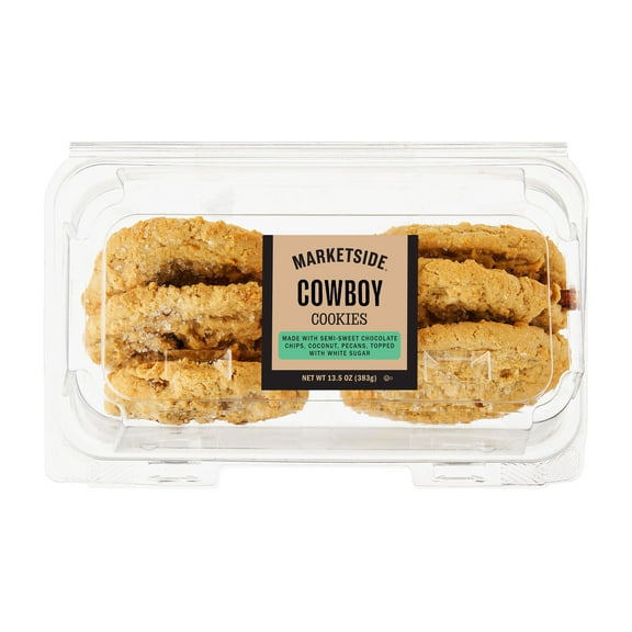 Marketside Decadent Cowboy Baked Cookies, 13.5 oz, 6 Count