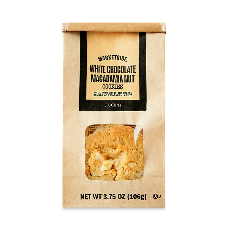 Marketside White Chocolate Macadamia Nut Bakery Cookies 3.75 oz 3