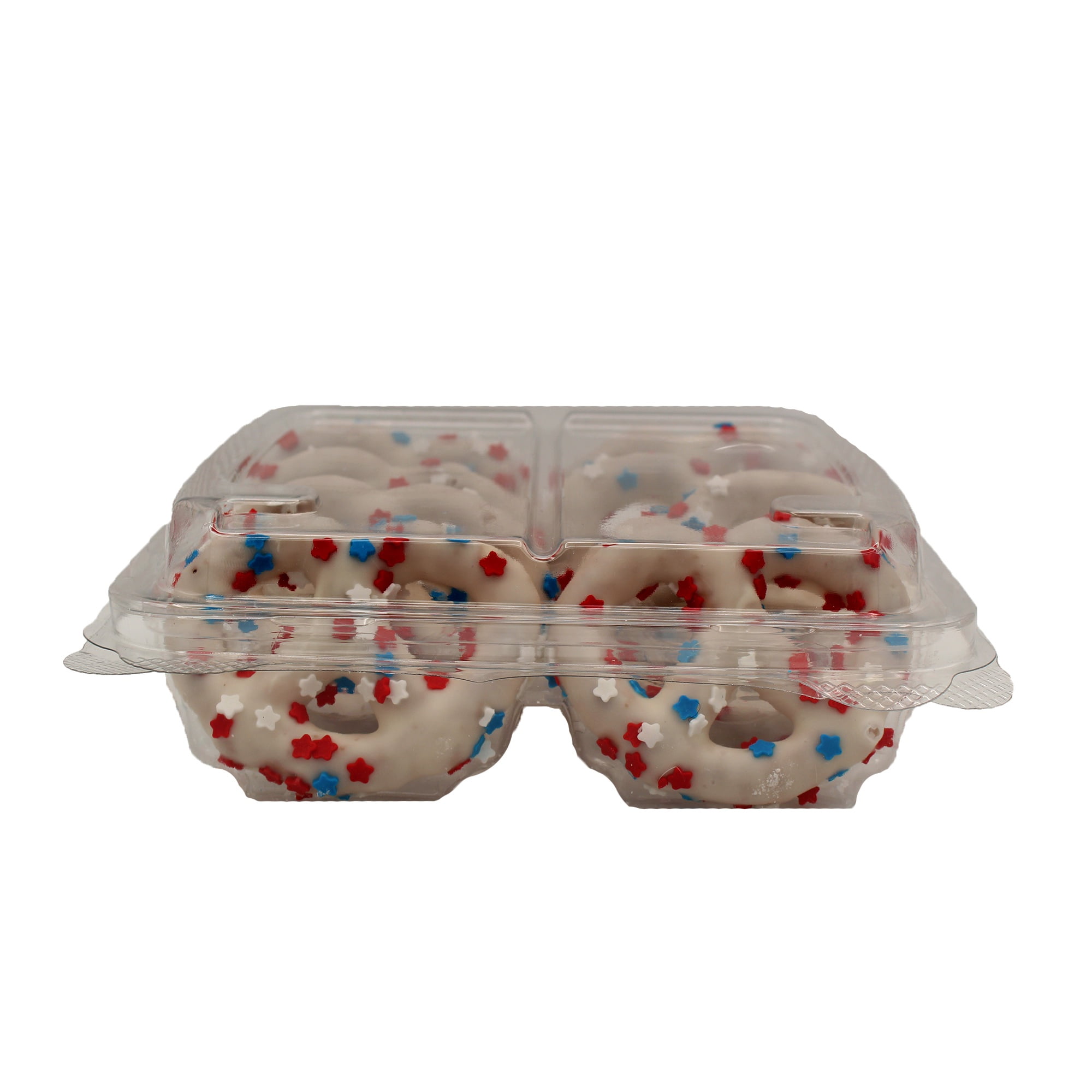 Marketside Dutch Style Pretzel White Chocolatey Covered with Patriotic Stars Produced in Peanut Free Facility