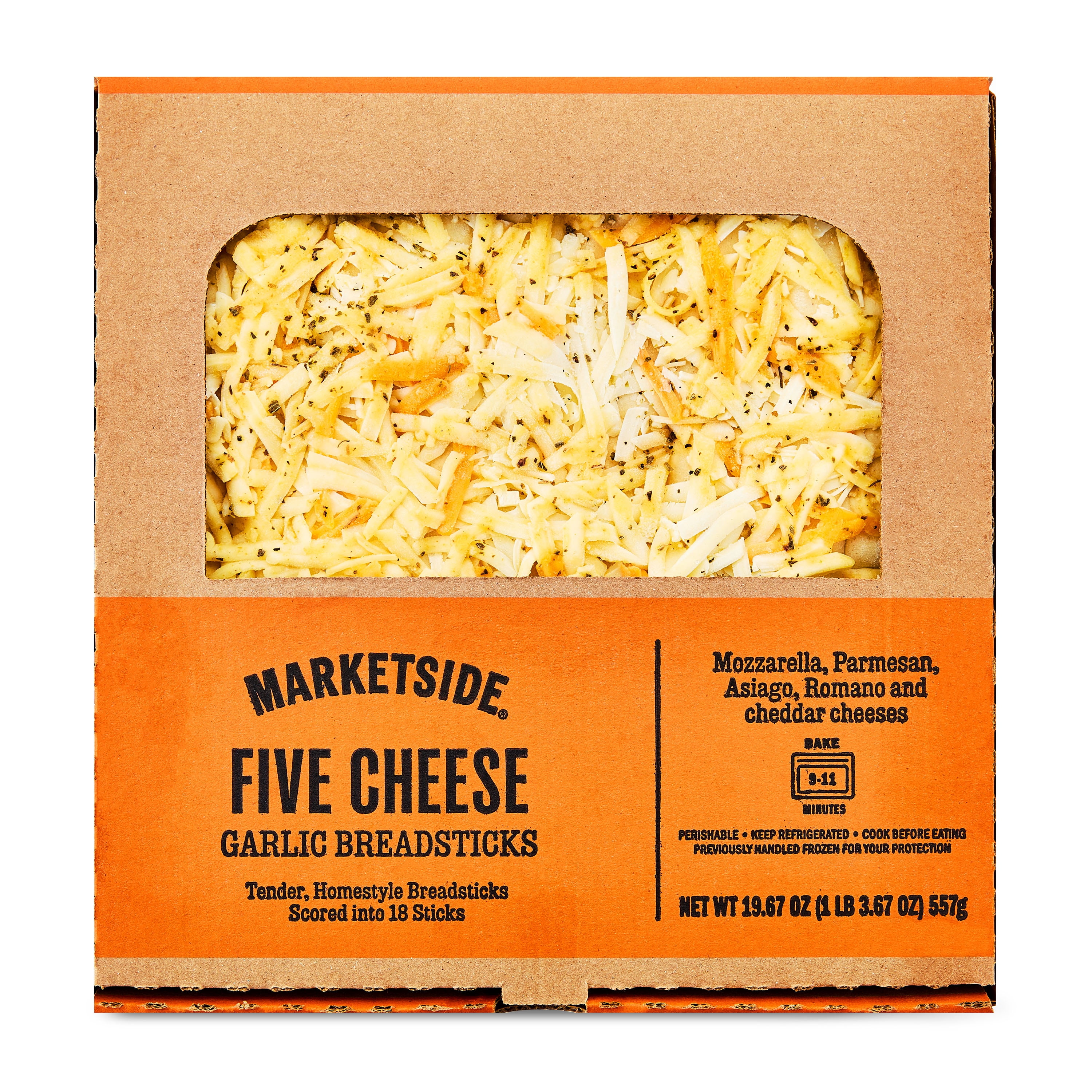 Marketside Five Cheese Homestyle Breadsticks, 18 Sticks