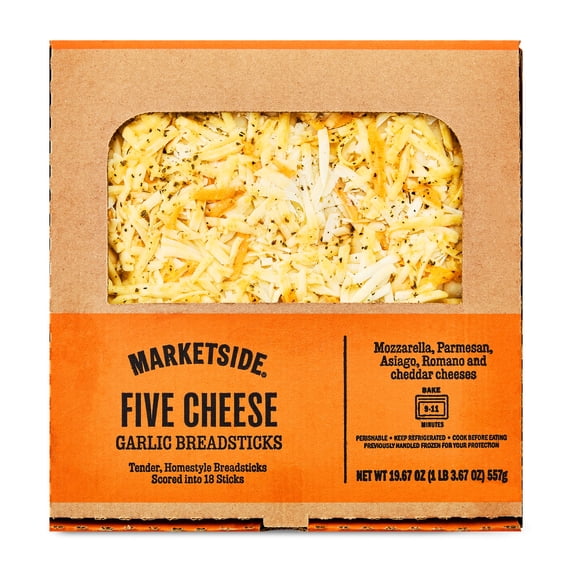 Marketside Five Cheese Homestyle Breadsticks, 18 Sticks