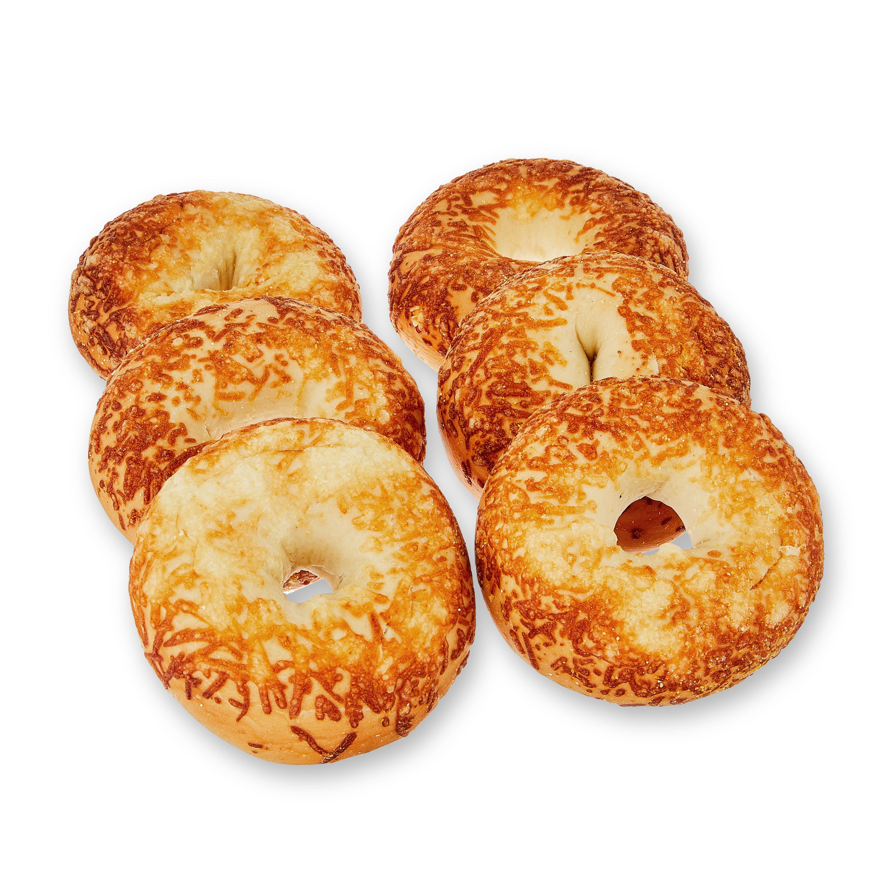 Marketside Fresh Asiago Cheese Bagels, Wheat and Barley Flour, Shelf