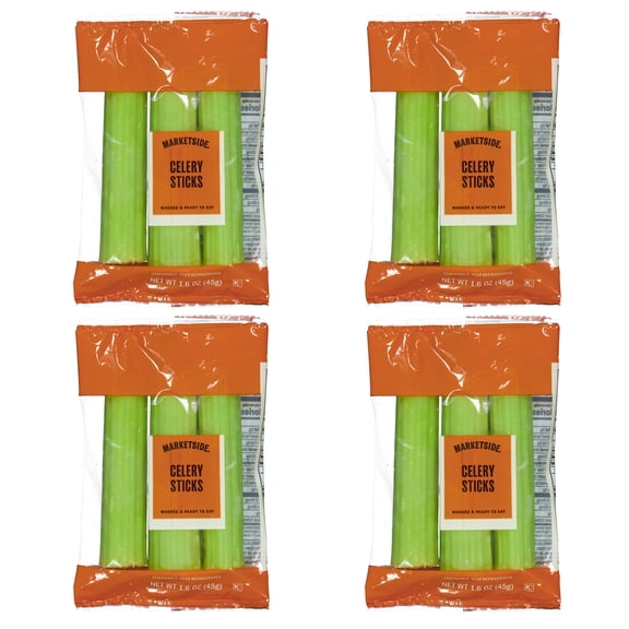 Marketside Fresh Celery Sticks, 1.6 oz, 4 Pack