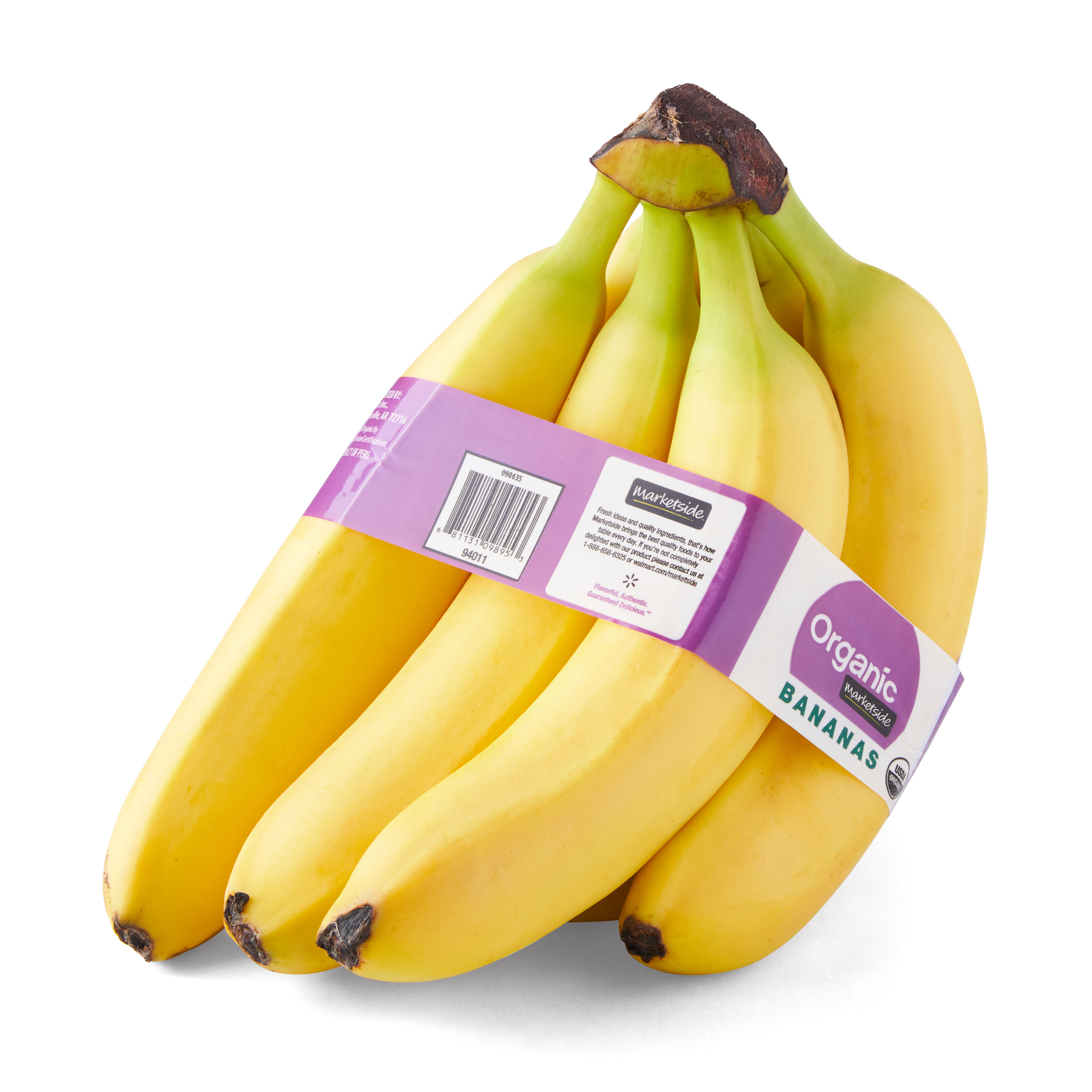 Marketside Fresh Organic Bananas, Bunch - image 1 of 7