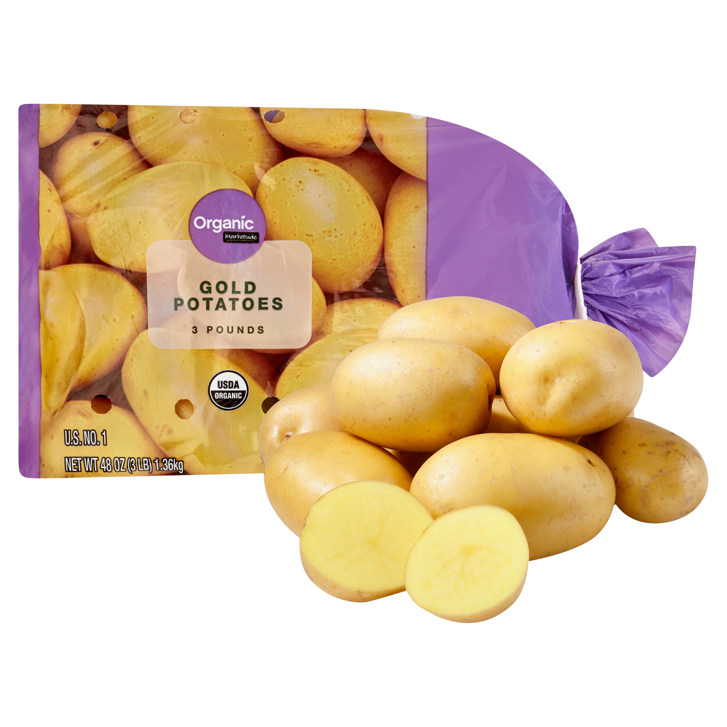 Marketside Fresh Organic Gold Potatoes, 3 lb Bag - image 1 of 5