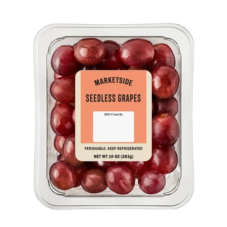 Marketside Fresh Seedless Whole Grapes, 10 oz Tray, Ready-to-Eat
