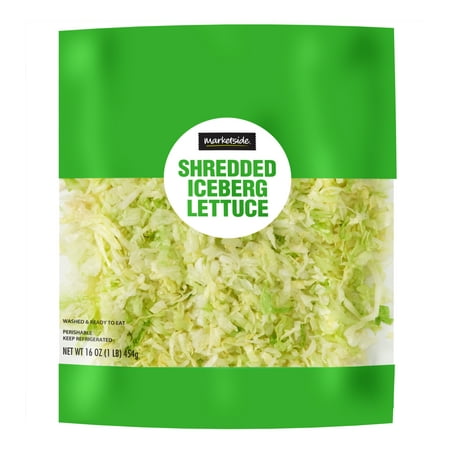 Marketside Fresh Shredded Iceberg Lettuce, 16 oz Bag, Fresh