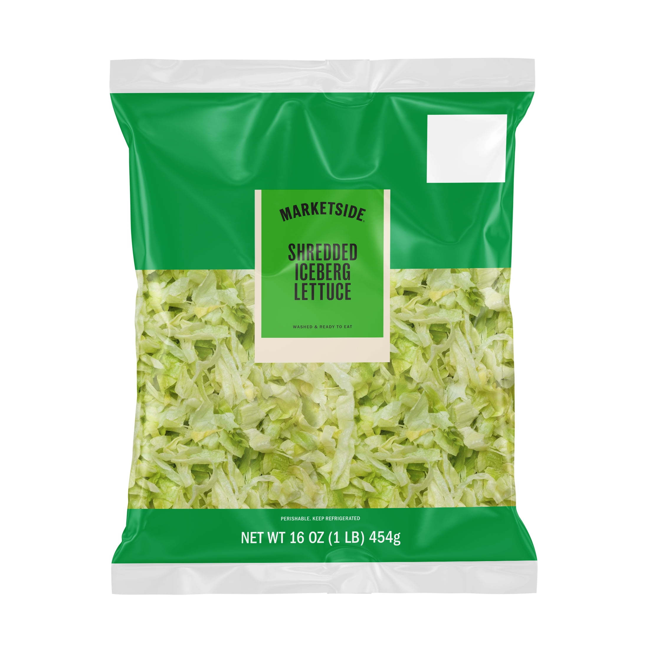 Marketside Fresh Shredded Iceberg Lettuce, 16 oz Bag, Fresh