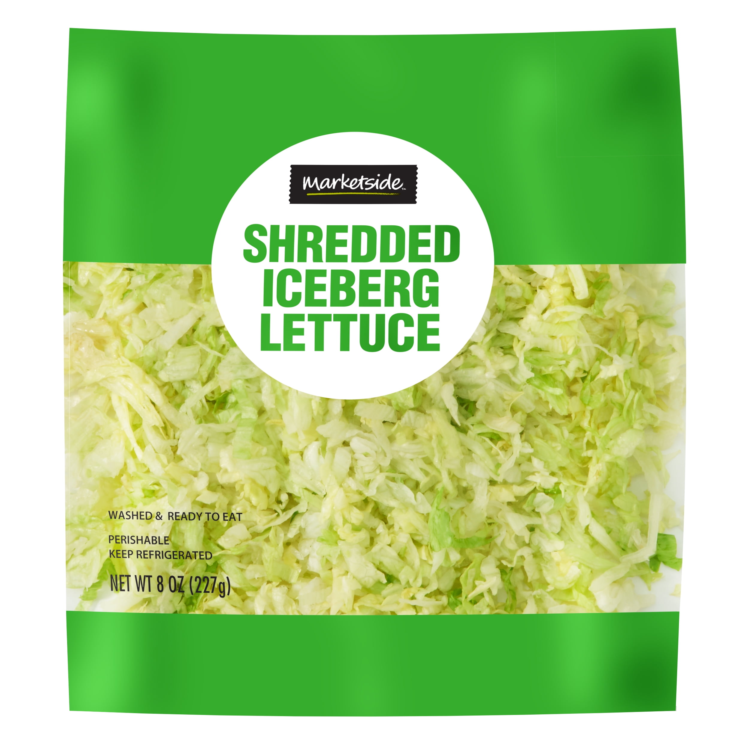 Marketside Fresh Shredded Iceberg Lettuce, 8 oz Bag, Fresh - Walmart.com