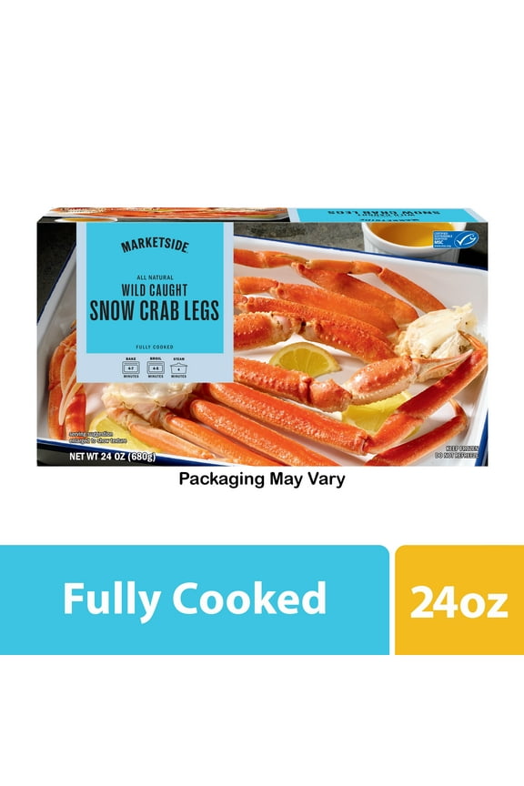 Frozen Cooked Snow Crab Legs, 1.5 lb Box (Contains Shellfish)