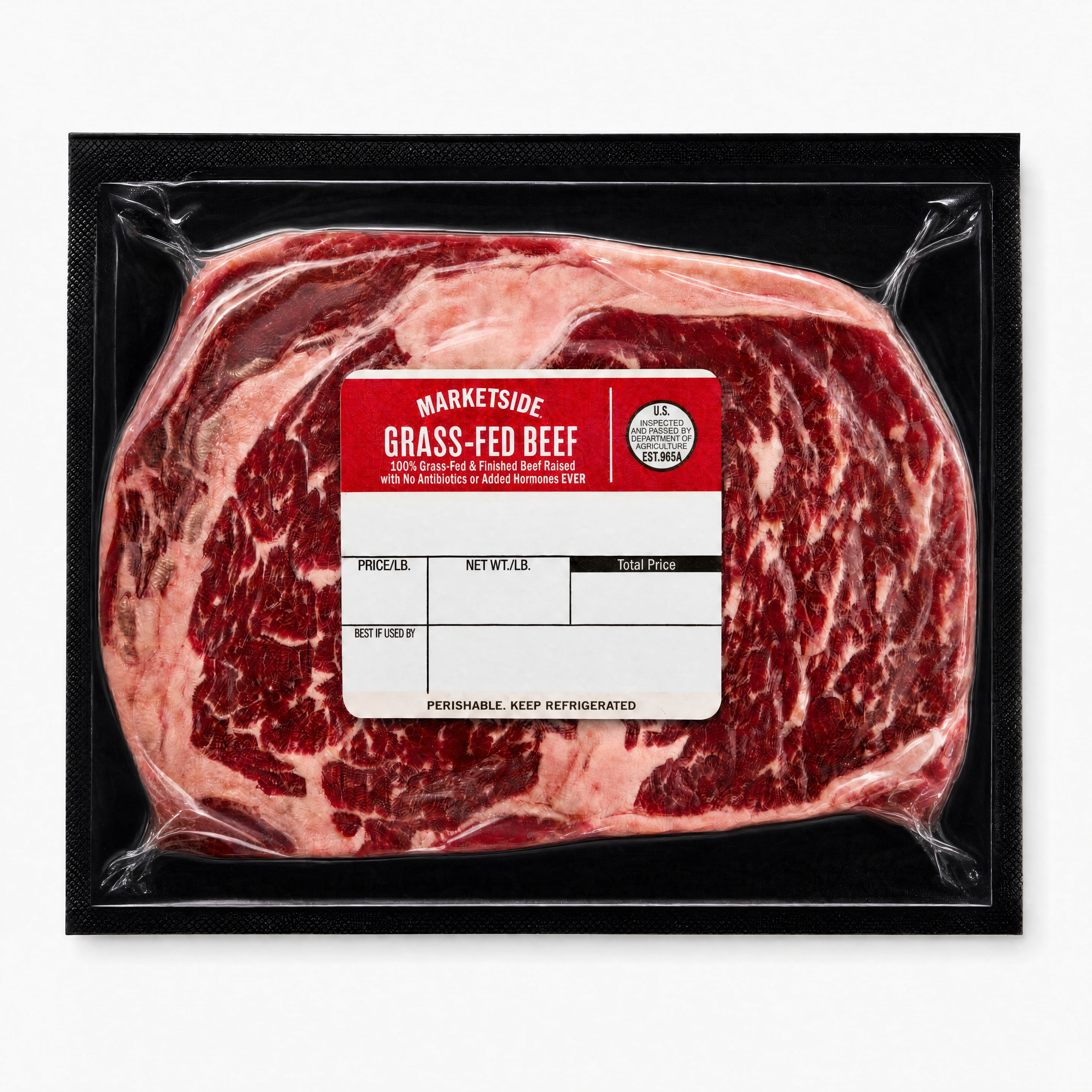 Marketside Grass-Fed Beef Ribeye Steak, 0.625 - 1.5 lb