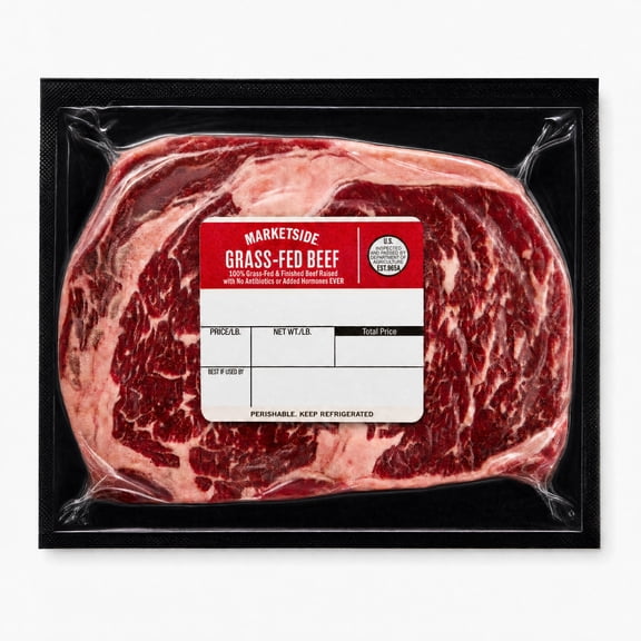 Marketside Grass-Fed Beef Ribeye Steak, 0.625 - 1.5 lb