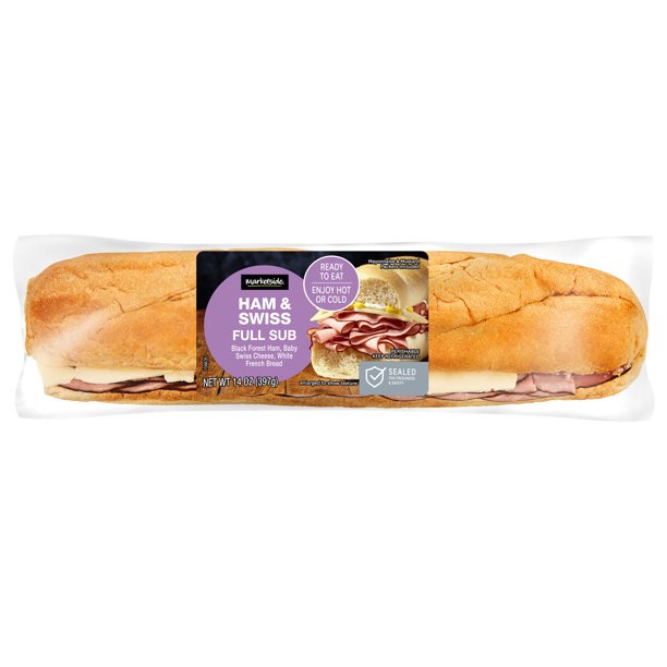 Marketside Ham & Swiss Sub Sandwich, Full, 14oz, 1 Count (Fresh