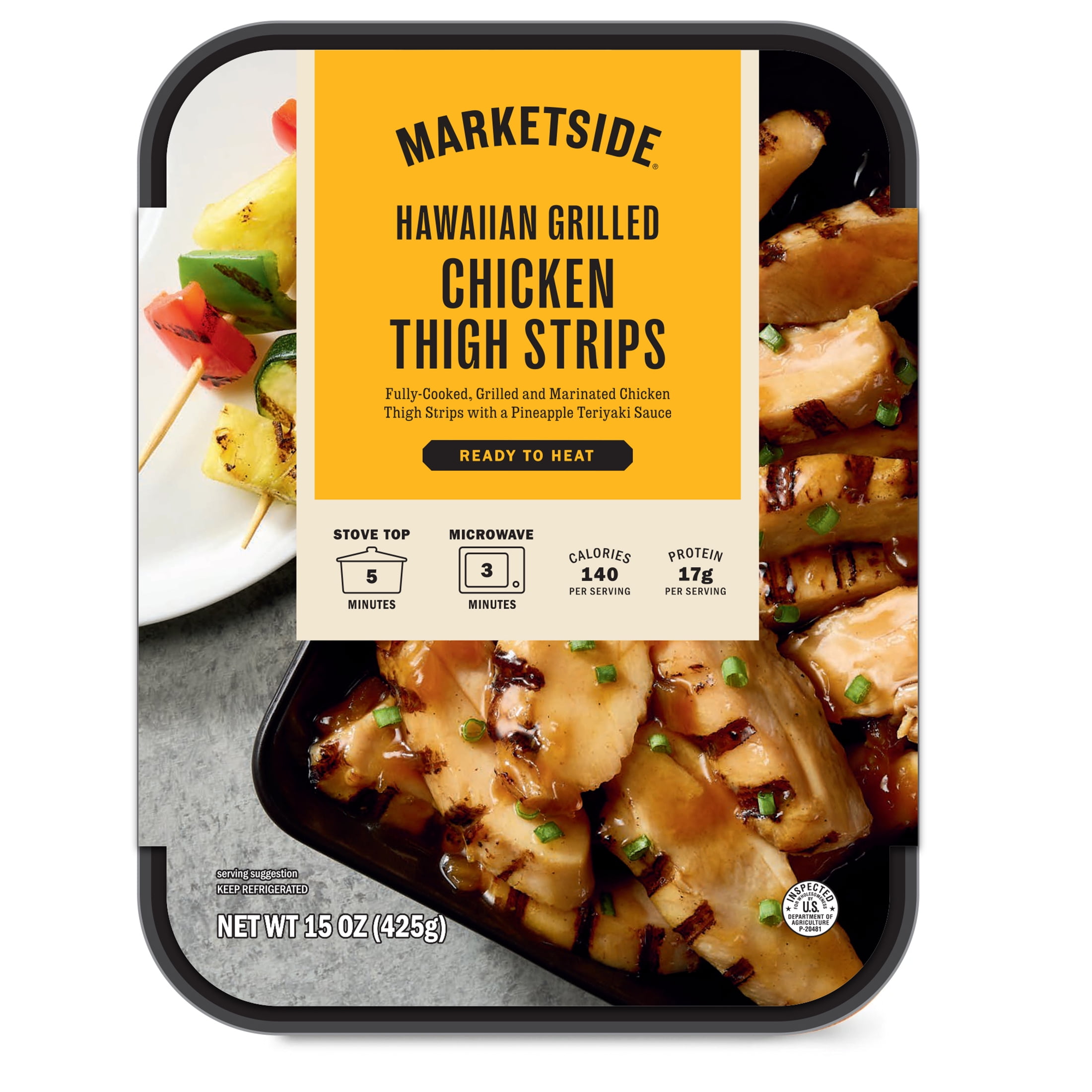Marketside Hawaiian Grilled Teriyaki Chicken, Refrigerated,15oz
