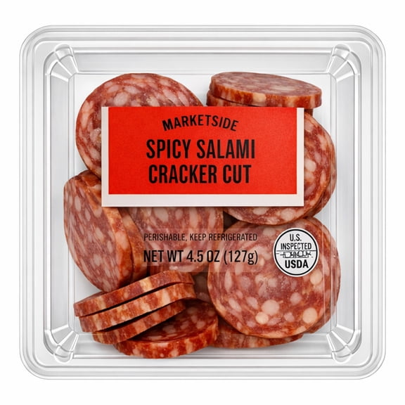 Marketside Spicy Salami Cracker Cut, 4.5oz (Sliced, Refrigerated)