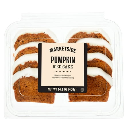 Marketside Iced Pumpkin Sliced Cake, 14.1 oz, 8 Count