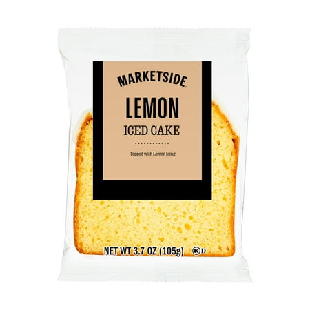 Marketside Individually Wrapped Iced Lemon Cake, 3.7 oz, 1 Count
