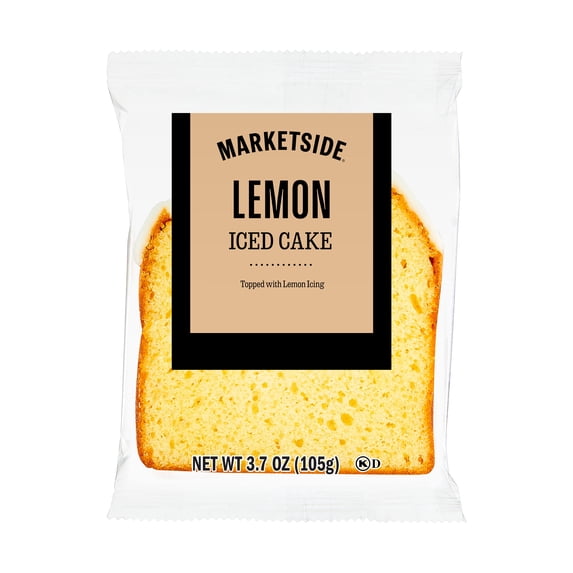 Marketside Individually Wrapped Iced Lemon Cake, 3.7 oz, 1 Count